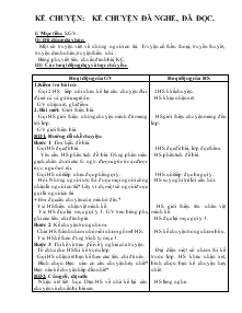 Giáo án Lớp 4 - Kể chuyện: Kể chuyện đã nghe, đã đọc (tiếp theo)