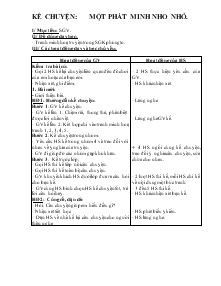 Giáo án Lớp 4 - Kể chuyện: Một phát minh nho nhỏ