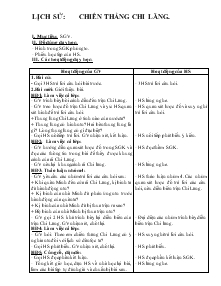 Giáo án Lớp 4 - Lịch sử: Chiến thắng Chi Lăng