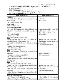 Giáo án Lớp 4 - Lịch sử : Đinh Bộ Lĩnh dẹp loạn 12 sứ quân