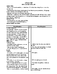 Giáo án lớp 4 môn Kể chuyện + Đại lý