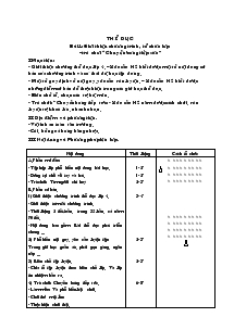 Giáo án Lớp 4 Môn thể dục (Tiếp)