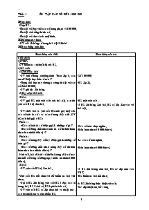 Giáo án Lớp 4 - Môn Toán - Tiết 1: Ôn tập các số đến 100 00
