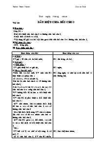 Giáo án Lớp 4 - Môn Toán - Trường Trưng Vương