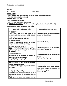 Giáo án Lớp 4 - Môn Toán - Tuần 10 - Trường tiểu học Vạn Phú 2