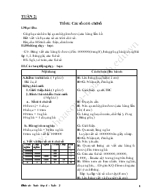 Giáo án Lớp 4 - Môn Toán - Tuần 2