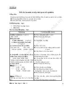 Giáo án Lớp 4 - Môn Toán - Tuần 4