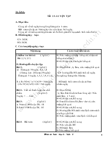 Giáo án Lớp 4 - Môn Toán - Tuần 5