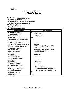 Giáo án lớp 4 môn - Tuần 20 - Trường Tiểu học Đụng Hưng 2