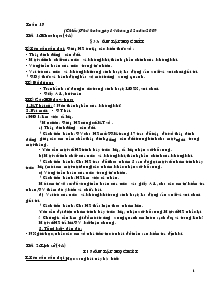 Giáo án lớp 4 - Năm học 2007 - 2008 - Tuần 17