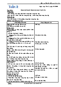 Giáo án lớp 4 - Năm học 2007 - 2008 - Tuần 2