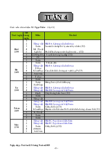 Giáo án lớp 4  - Năm học 2007 - 2008 - Tuần 4 - Võ Ngọc Trân