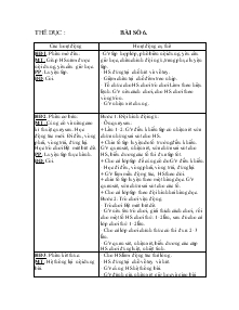 Giáo án Lớp 4 - Thể dục : Bài số 6