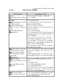 Giáo án Lớp 4 - Toán : Dãy số tự nhiên