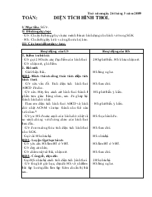 Giáo án Lớp 4 - Toán: Diện tích hình thoi