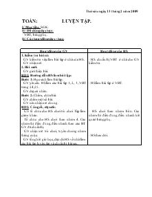 Giáo án Lớp 4 - Toán: Luyện tập (Tiết 1)