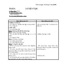 Giáo án Lớp 4 - Toán: Luyện tập (Tiết 6)