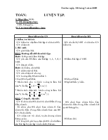 Giáo án Lớp 4 - Toán: Luyện tập (Tiết 7)