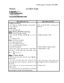 Giáo án Lớp 4 - Toán: Luyện tập (Tiết 9)