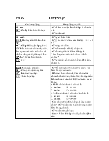 Giáo án Lớp 4 - Toán: Luyện tập