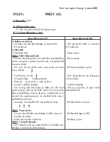 Giáo án Lớp 4 - Toán: Phân số (tiếp)