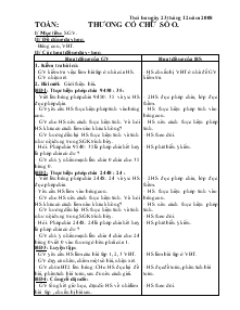 Giáo án Lớp 4 - Toán: Thương có chữ số o