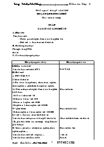 Giáo án lớp 4 - Trường Tiểu học Tiền Phong