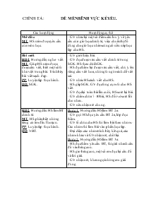 Giáo án Lớp 4 Tuần 1 - Môn Chính tả