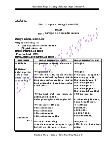 Giáo án Lớp 4 - Tuần 1 - Môn toán - Bùi Sinh Huy - Trường Tiểu học Hợp Thanh B