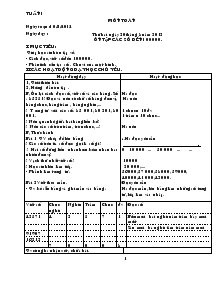 Giáo án Lớp 4 - Tuần 1 - Môn Toán (tiếp)