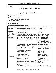 Giáo án Lớp 4 - Tuần 1 - Môn toán (Tiết 1)