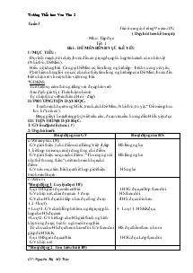 Giáo án Lớp 4 - Tuần 1 - Trường Tiểu học Vạn Thọ 2