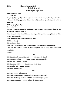 Giáo án Lớp 4 - Tuần 10 (Tiết 7)