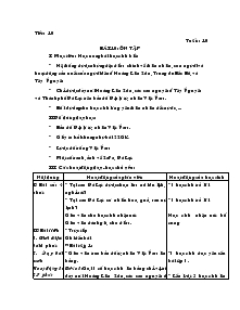 Giáo án lớp 4 - Tuần 11 - Môn Địa lý - Bài 10: Ôn tập