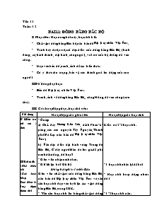 Giáo án lớp 4 - Tuần 11 - Môn Địa lý - Bài 11: Đồng bằng Bắc Bộ