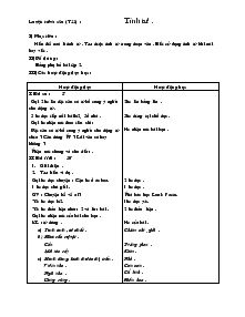 Giáo án lớp 4 - Tuần 11 - Môn Luyện từ và câu - Tiết 22: Tính từ