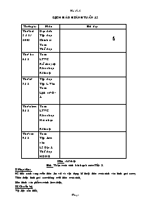 Giáo án Lớp 4 Tuần 12 (Tiếp)