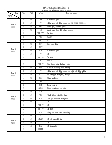 Giáo án Lớp 4 - Tuần 12 (Tiết 8)