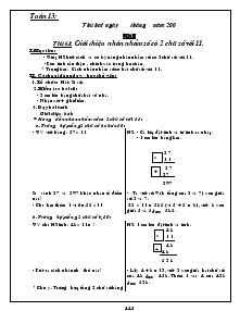 Giáo án Lớp 4 - Tuần 13 (Tiết 5)