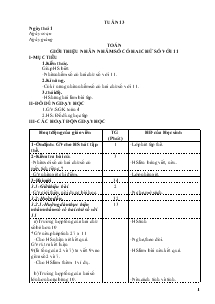 Giáo án Lớp 4 - Tuần 13 (Tiết 8)