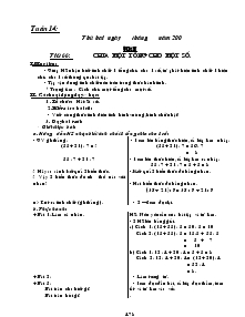 Giáo án Lớp 4 - Tuần 14 (Tiết 5)