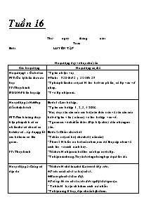 Giáo án Lớp 4 Tuần 16 (tiếp theo)