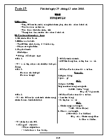 Giáo án Lớp 4 - Tuần 17 (Tiết 1)