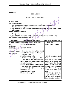 Giáo án Lớp 4 - Tuần 19 - Môn Khoa học - Bùi Sinh Duy - Trường Tiểu học Hợp Thanh B