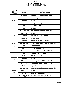 Giáo án Lớp 4 Tuần 19 (Tiếp)