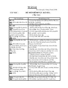 Giáo án Lớp 4 - Tuần 2: Tập đọc: Dế mèn bênh vực kẻ yếu (Tiếp theo)