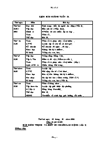 Giáo án Lớp 4 Tuần 20 - Nguyễn Thị Bích Thủy (Tiếp)