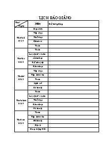 Giáo án Lớp 4 Tuần 20 (Tiếp theo)