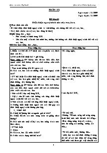 Giáo án Lớp 4 - Tuần 21 - Thiều Sỹ quang