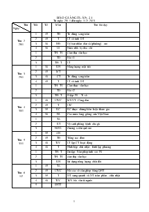 Giáo án Lớp 4 - Tuần 21 (Tiết 5)